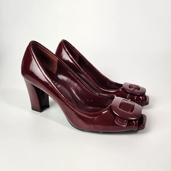 Old Money Heels Womens 6 Career Wear Open Toe Feminine Pin Up Rockabilly Retro - Picture 2 of 14